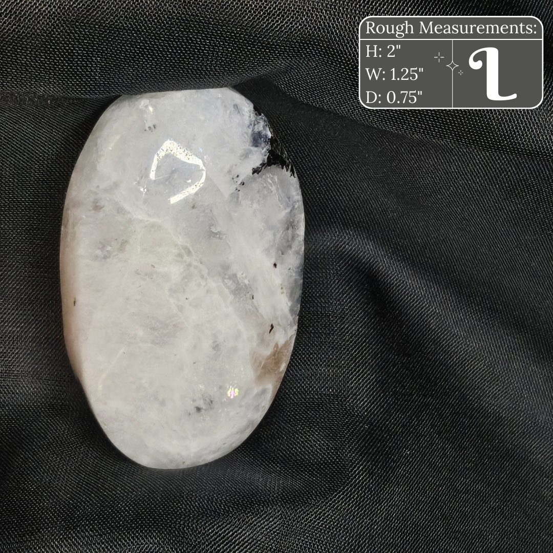 Rainbow Moonstone Palm Stone
