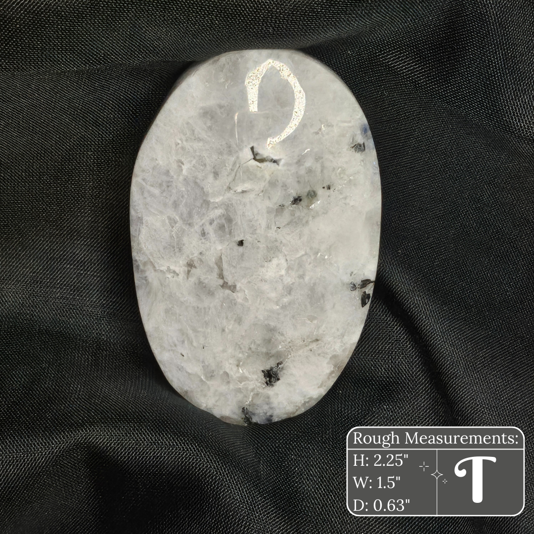 Rainbow Moonstone Palm Stone
