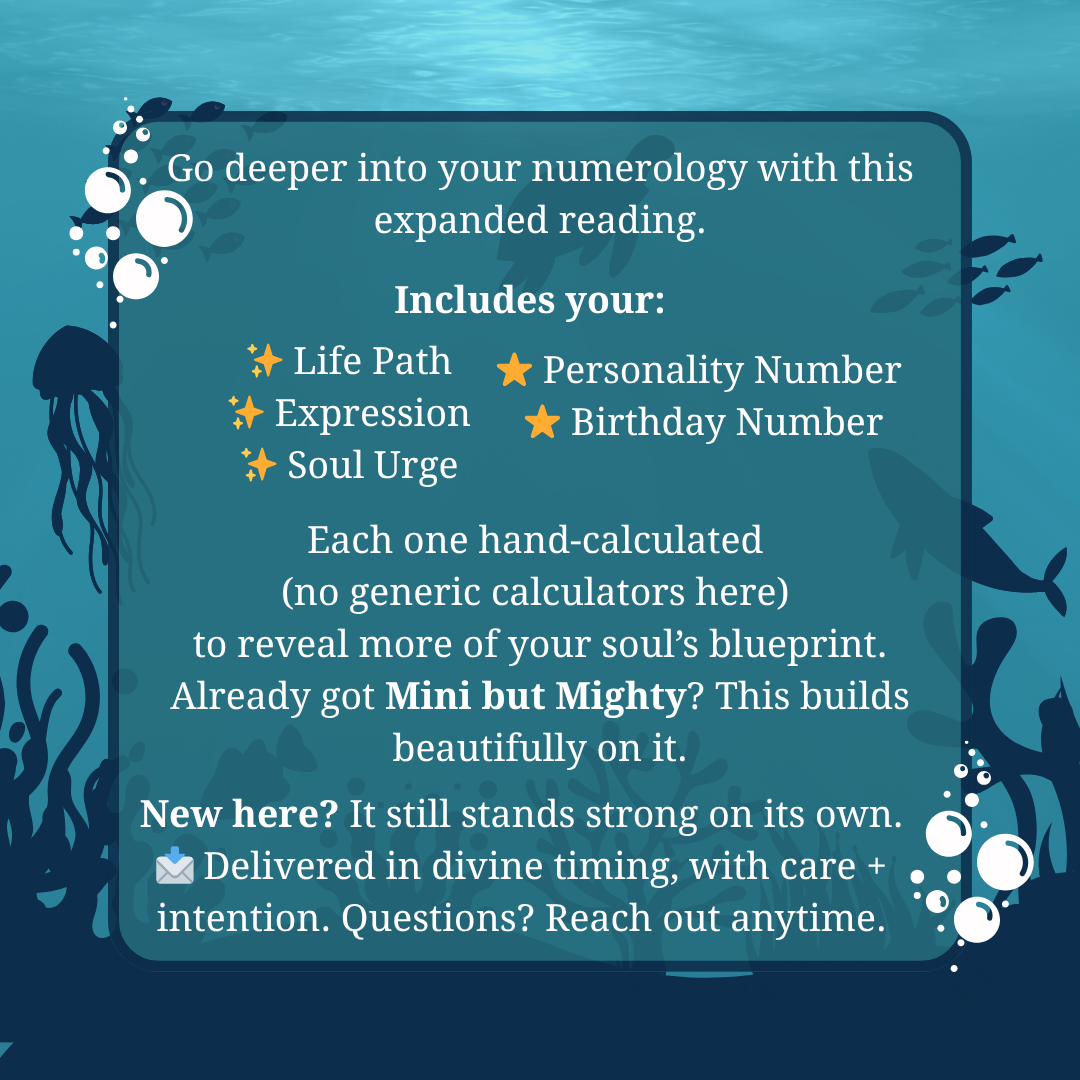š® The Deep Five: Your Core Numerology Blueprint š®