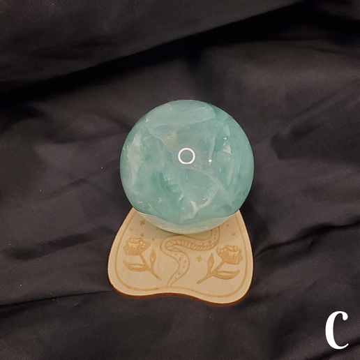 Green Fluorite Spheres