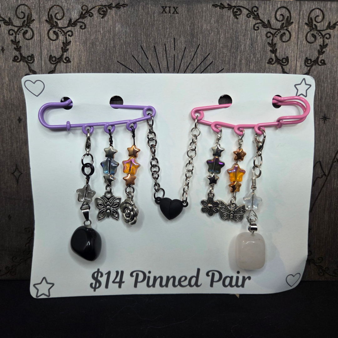 Petal & Thorn - Pinned pair pins