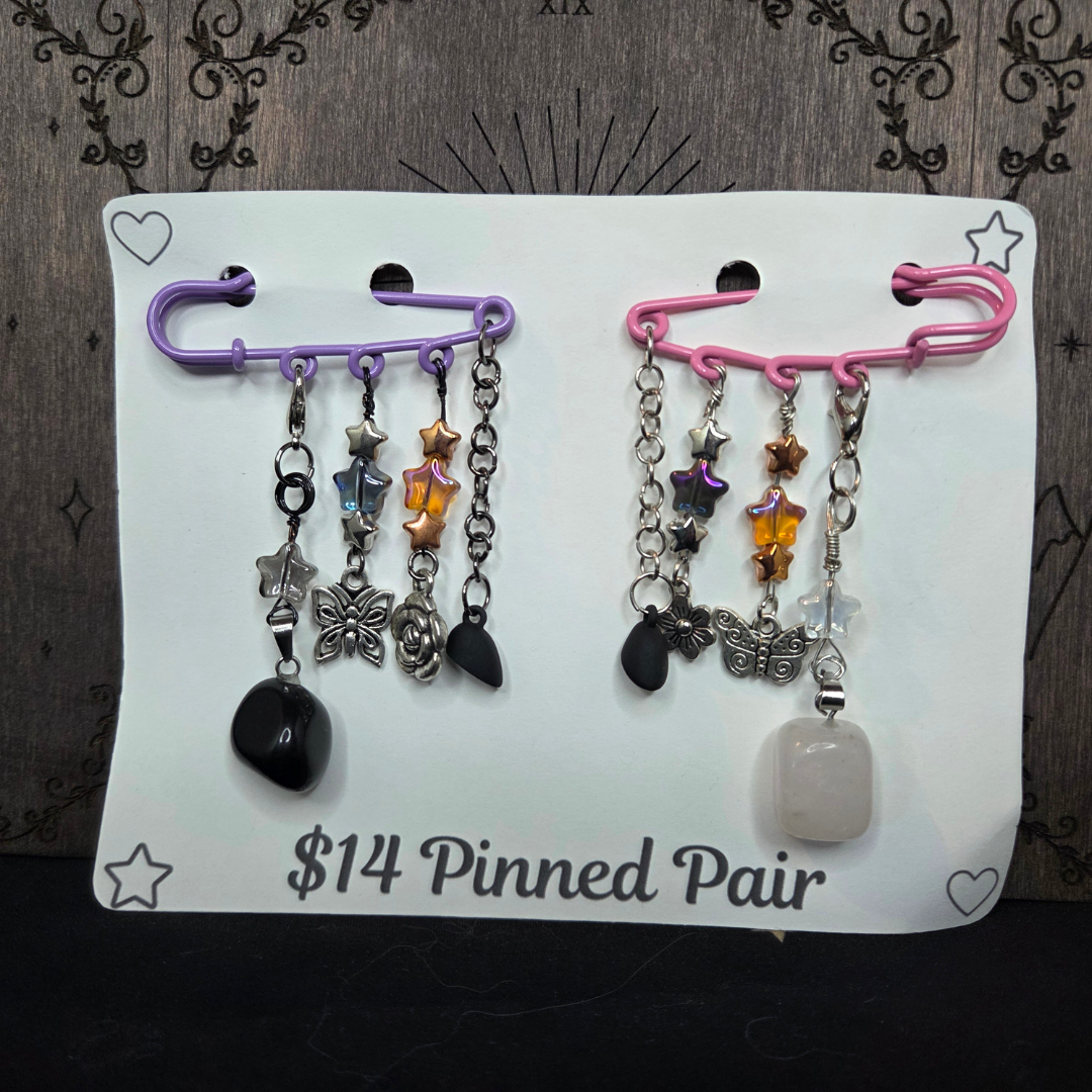 Petal & Thorn - Pinned pair pins