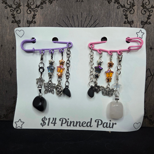 Petal & Thorn - Pinned pair pins