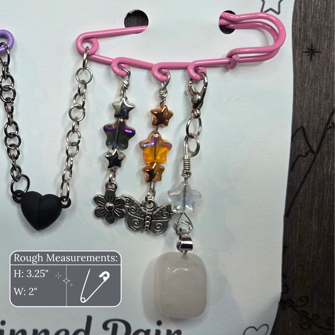 Petal & Thorn - Pinned pair pins