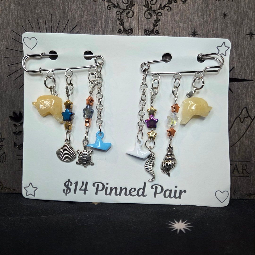 Sunwashed Tides - Pinned pair pins