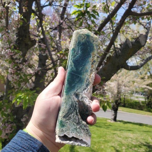 Moss Agate XL Tower (Imperfect)