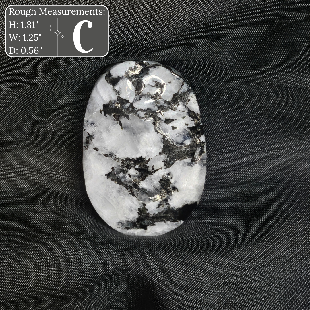 Rainbow Moonstone Palm Stone