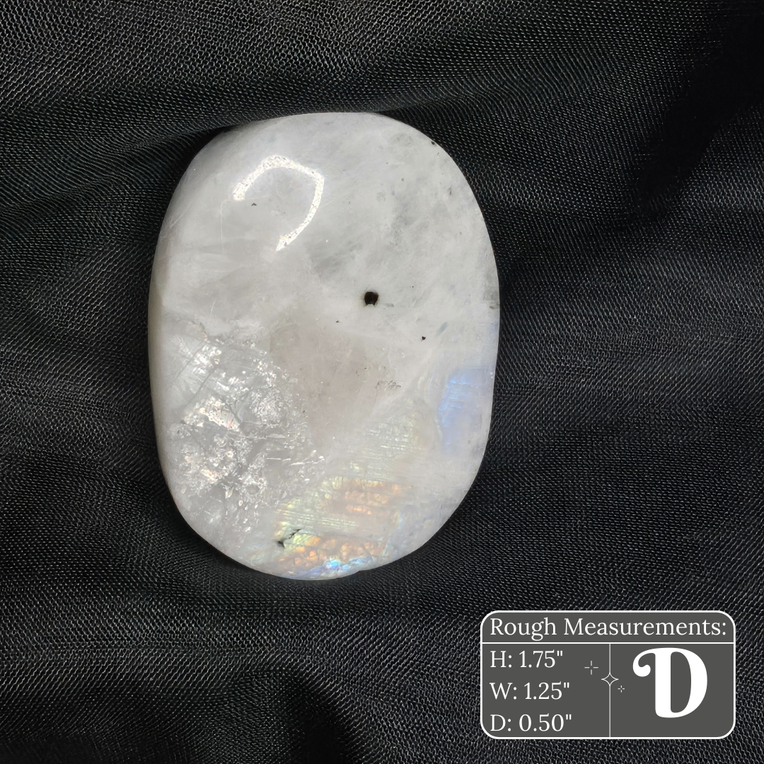 Rainbow Moonstone Palm Stone