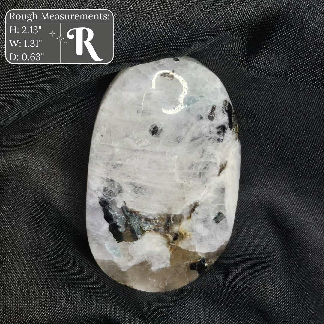 Rainbow Moonstone Palm Stone