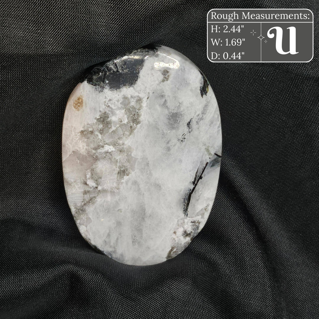 Rainbow Moonstone Palm Stone