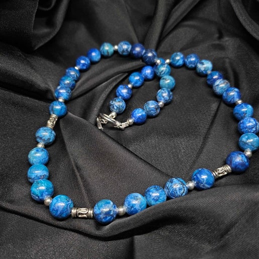 Lapis Royalty 👑Necklace & Earring combo